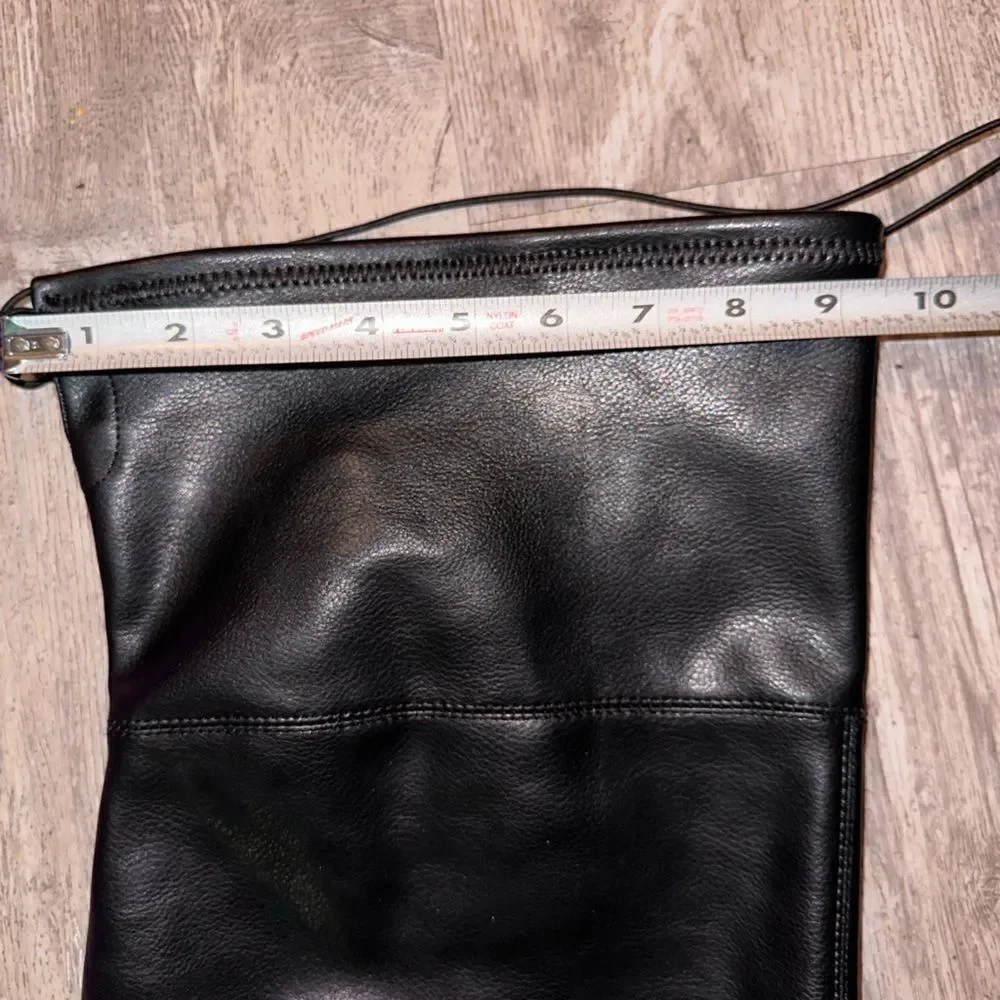 Lane Bryant over the knee faux leather drawstring closure new sz 11W